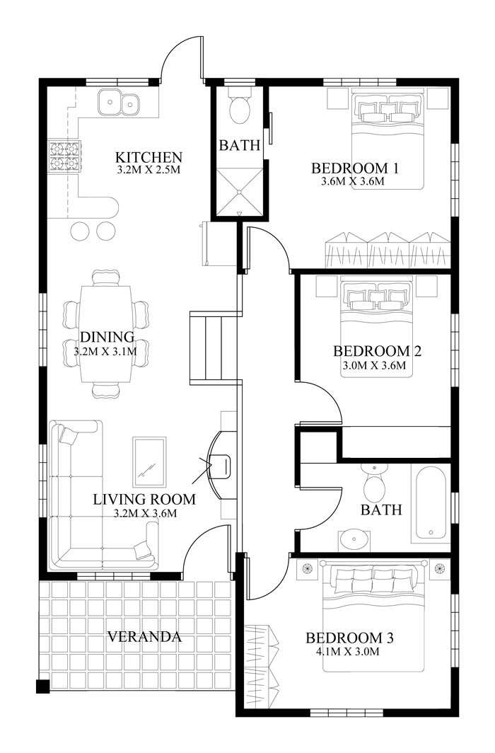 Luxury residence floor plan